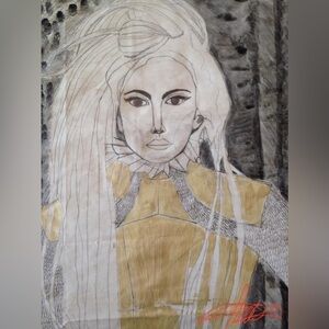 Digital print of a painting I made of lady Gaga contemporary art print nwt